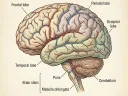 Labeled anatomy illustration of a body structure