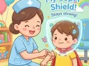 Approachable illustration for pediatric patient education